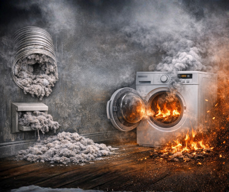 The dangers of a clogged dryer vent